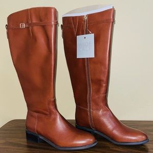 Franco Sarto Poet Riding Boots Brandy Size 8